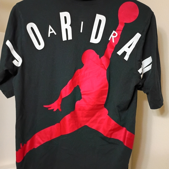 Jordan Black and Red Short Sleeve Tee - Picture 1 of 8
